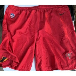 Nike On Field Apparel NFL Tampa Bay Buccaneers Red Team Dri-fit Shorts Size 4xl